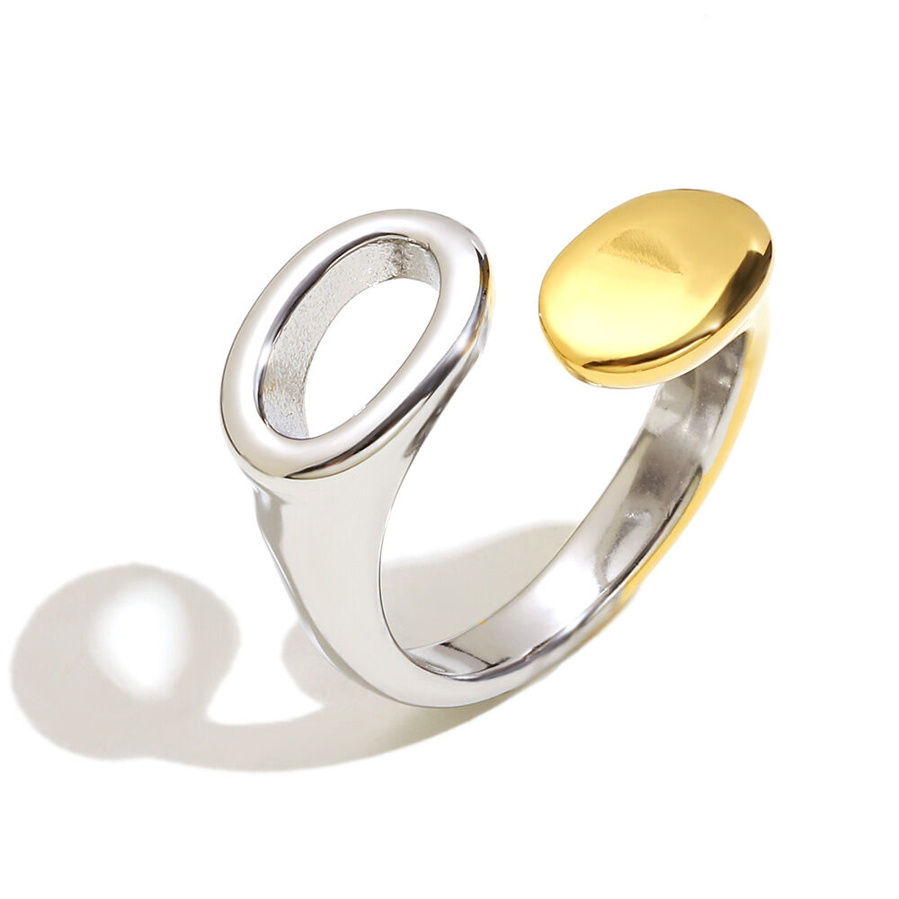 Hollow Double Head Ring-Two Colors/Number 7 Picture2