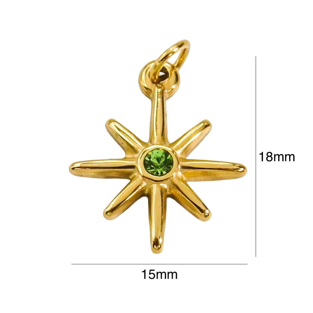 1 Piece Simple DIY Casual Irregular Shape Stainless Steel Waterproof Women's Pendants h5