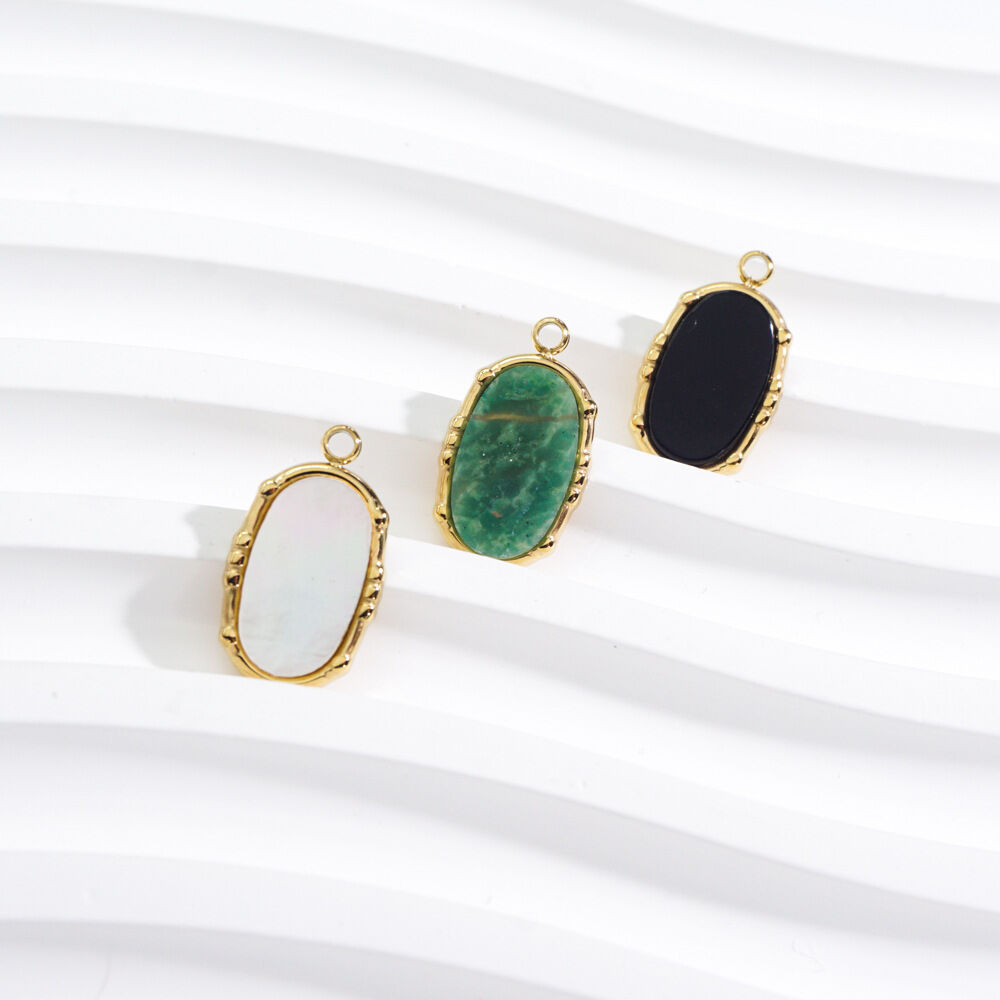 1 Piece Simple Series Retro Irregular Shape Natural Stones Women's Pendants h5 Picture2