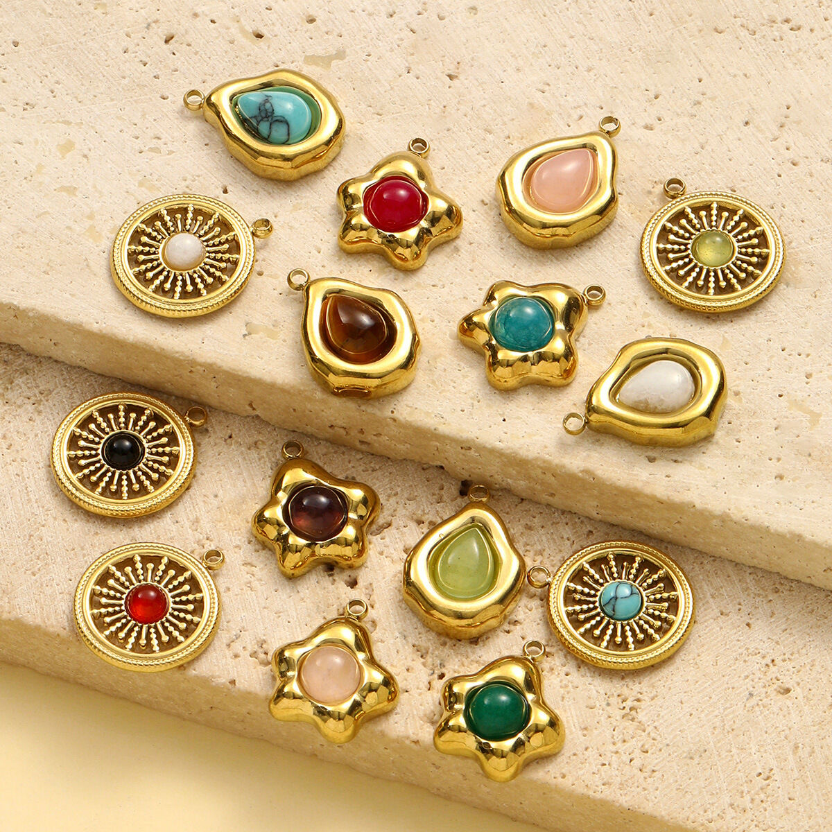 1 Piece Simple Droplet Natural Stones Women's Pendants h5 Picture4