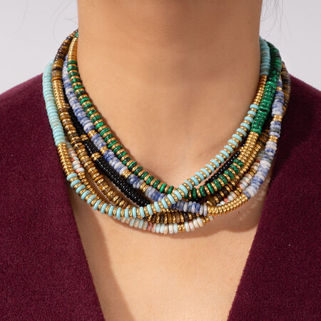 1 Piece Vintage Style Beads Natural Stones Women's Beaded Necklaces