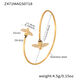 Z471-Goldenes Doppelbienenarmband Bild3
