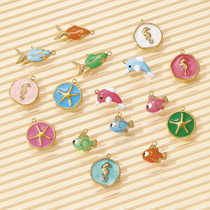 1 Piece Romantic Fish Stainless Steel Waterproof Women's Pendants h5 Picture6