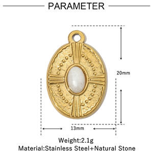 1 Piece Luxurious Sun Natural Stones Women's Pendants h5 Picture2