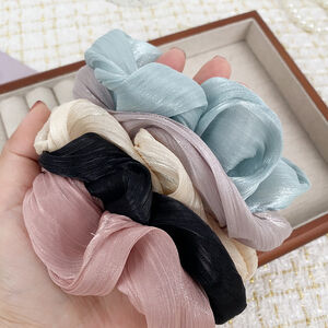 1 Piece Daily Solid Color Synthetic Fiber Women's Scrunchies h5 Picture3
