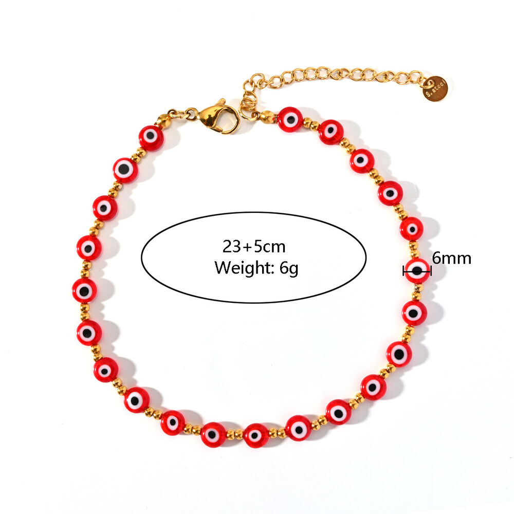 Classic Series Eye Resin Gold Color Women's Ankle bracelet