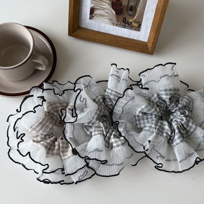 Romantic Series Sweet Patchwork Fabric Women's Scrunchies Picture3