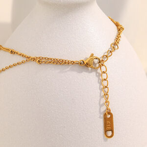 Pulsera de acero inoxidable con dije de delfín natural, color dorado, resistente al agua, para mujer, 1 pieza h5 Imagen4