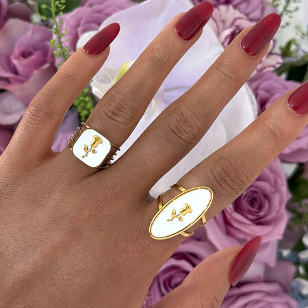 1 Piece Simple Series Retro Flower Stainless Steel Waterproof Gold Color Minimalist Rings