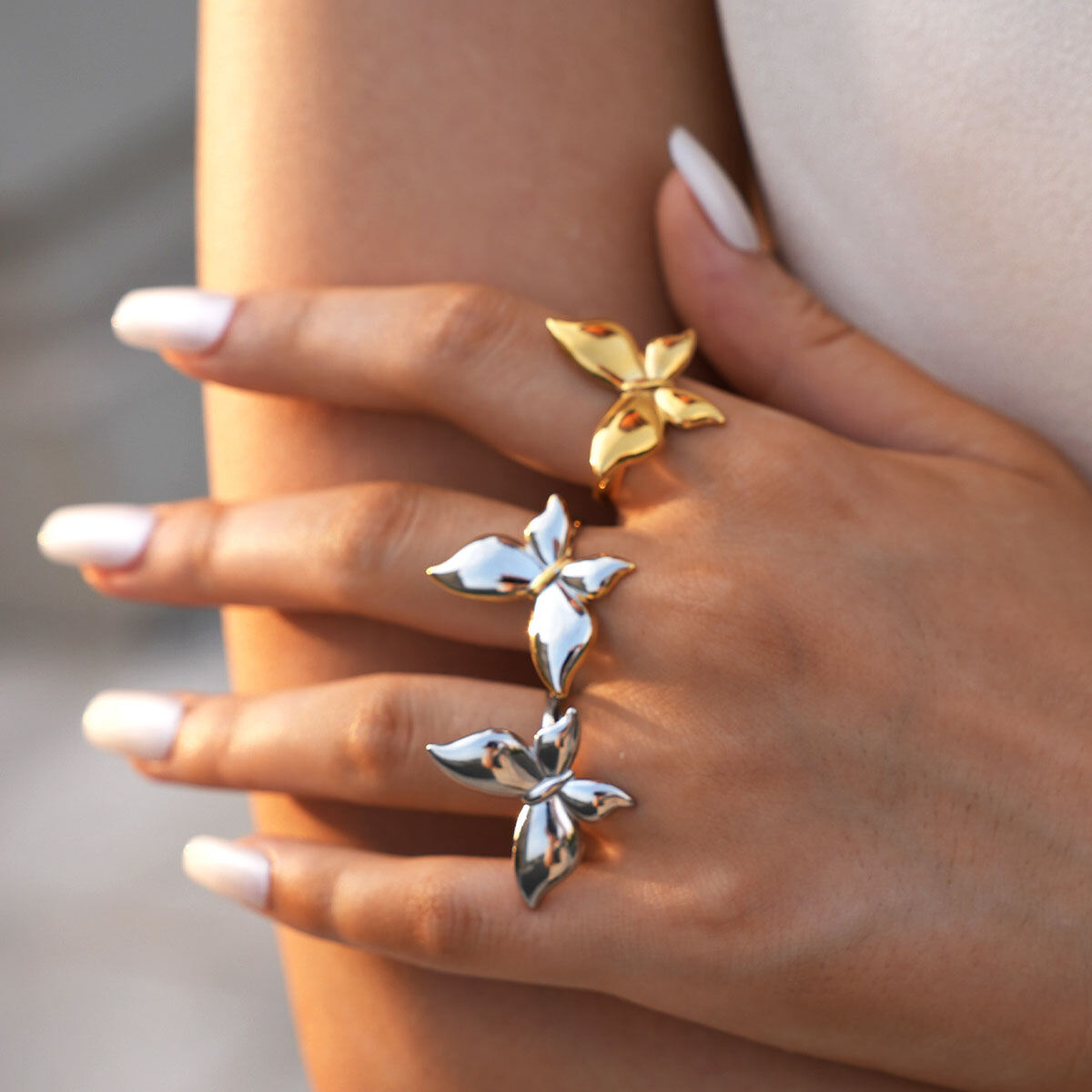 1 Piece Simple Series Casual Animal Stainless Steel Waterproof  Statement Rings 2