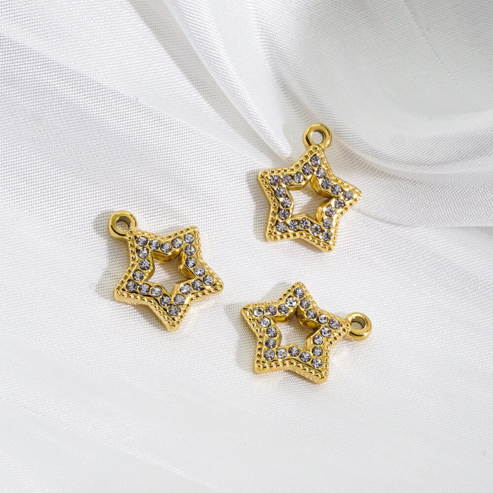 1 Piece Luxurious Classic Star Stainless Steel Waterproof Women's Pendants Picture4