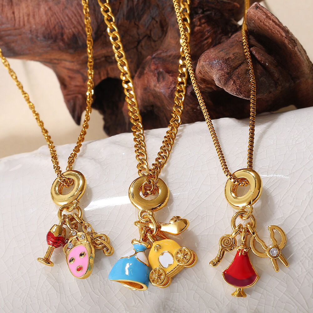 1 Piece Stainless Steel Waterproof DIY Pendant Necklace h5 Picture2