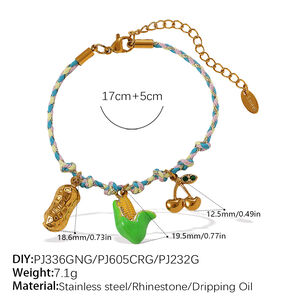 Cute Charm Stainless Steel Waterproof DIY Necklace Set h5