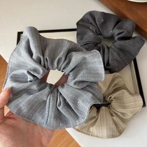 Romantic Series Daily Stripe Mixed Color Fabric Women's Scrunchies h5 Picture2