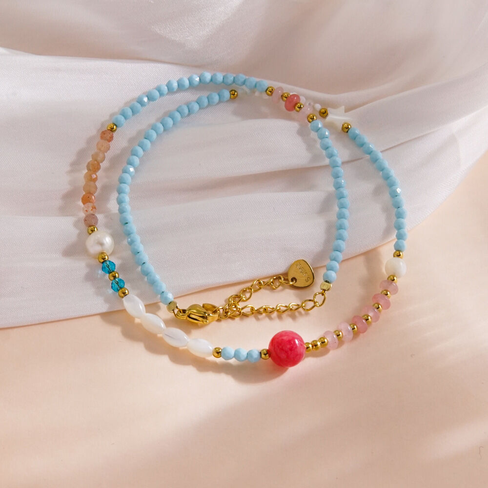 Leichte, luxuriöse und elegante Perlenkette für Damen Bild4