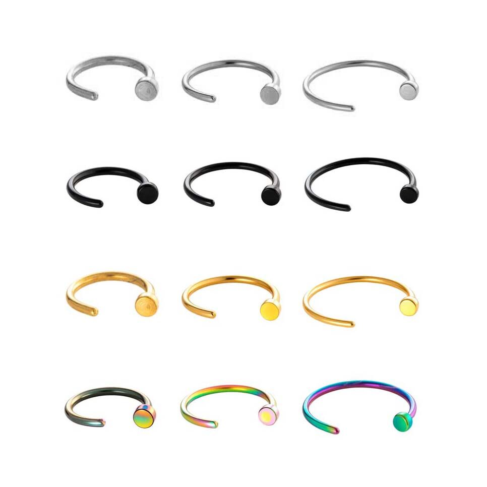 1 Piece Stainless Steel Waterproof Nose Ring 2