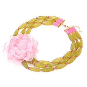 1 Piece Fabric Flower Layered Necklace h5 Picture2