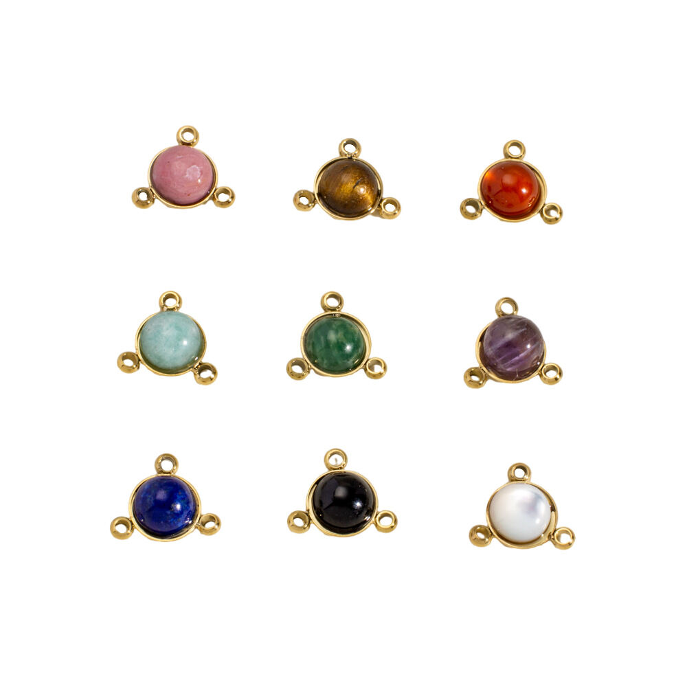 1 Piece Simple  Retro Irregular Shape Circle Natural Stones Women's Pendants Picture4