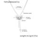 Txp324-Steel Butterfly Tassel Necklace 55+5Cm Picture2