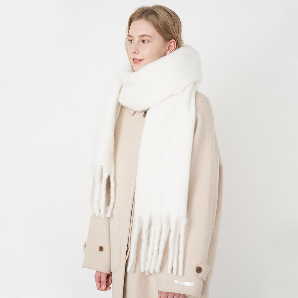 1 Piece Simple Solid Color Polyester Women's Winter Scarves Picture3