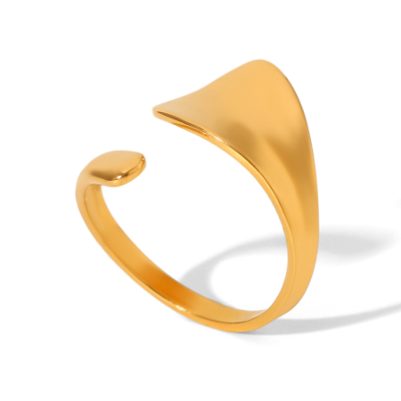1 Piece Simple  Daily Irregular Shape Stainless Steel Waterproof Statement Rings