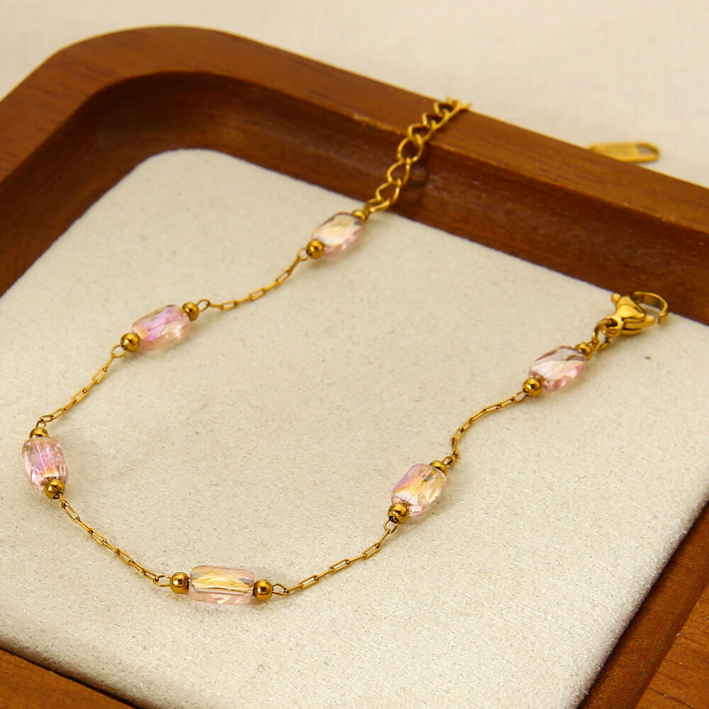 1 Piece Luxurious Elegant Chain  Stainless Steel Waterproof  Women's Chain Bracelets h5 Picture4