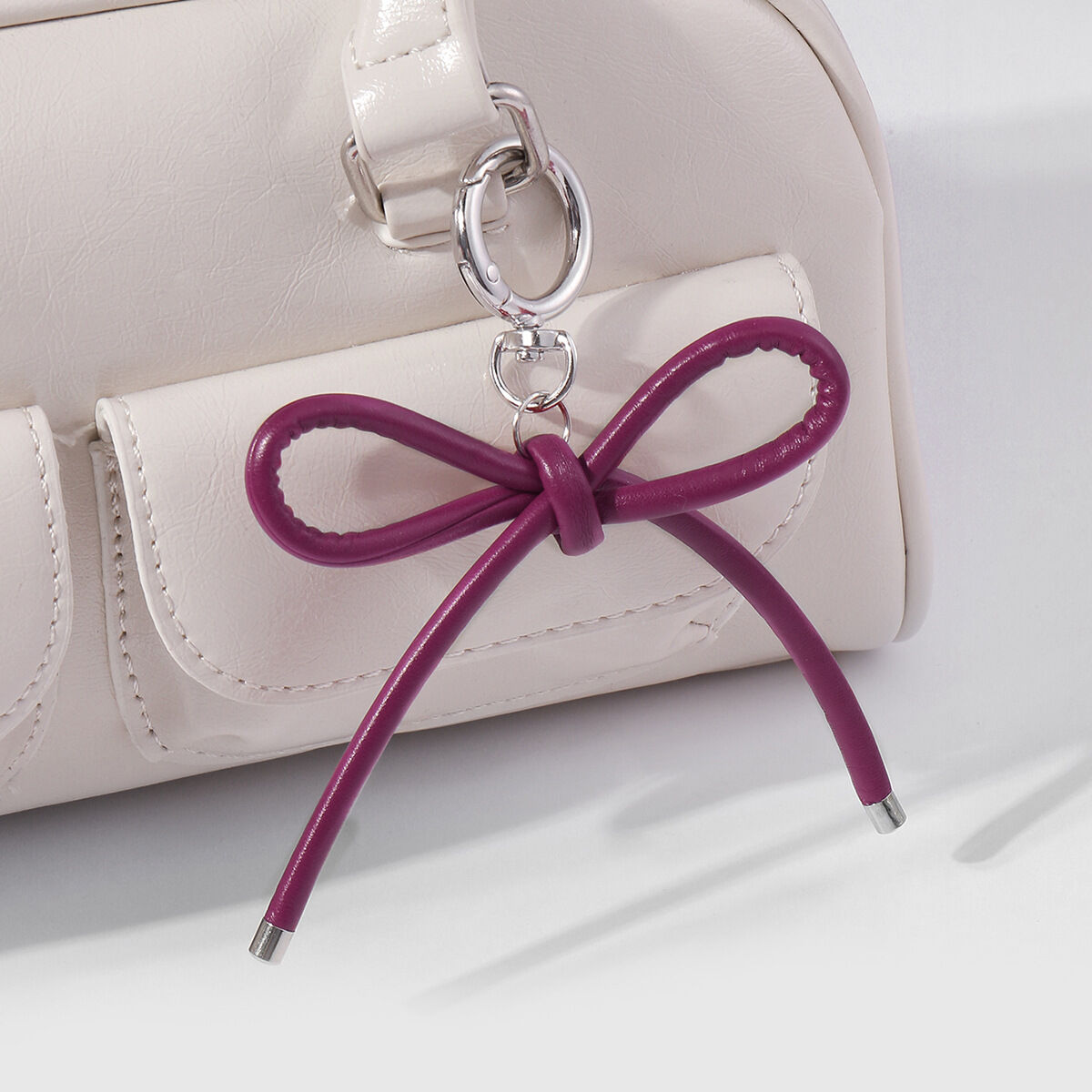 1 Piece Leopard Print Bow Knot Bag Charm Picture6