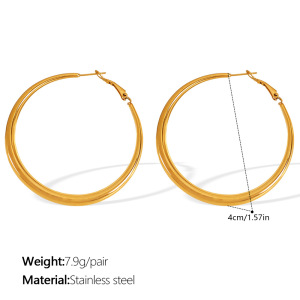 1 Pair Basic Hoop Earrings h5 Picture2