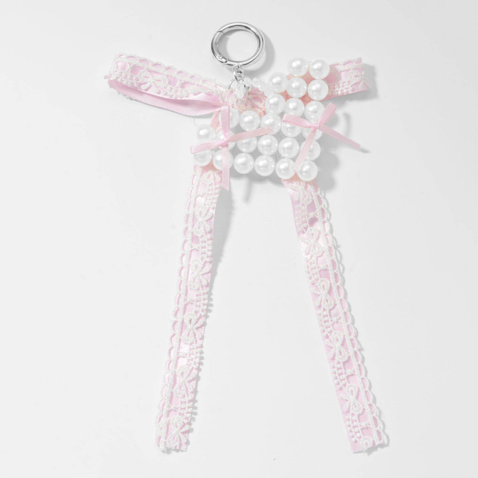 1 Piece Beaded Heart Bag Charm 