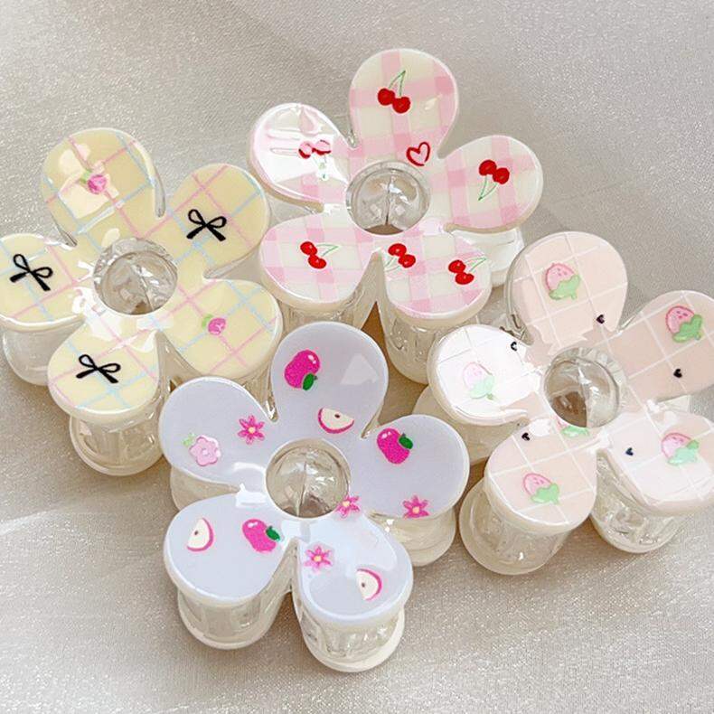 1 Piece Romantic Series Sweet Flower Plastic Women's Hair Claws 2