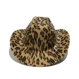 1 Piece Cow-print Cowboy Top Hat h5