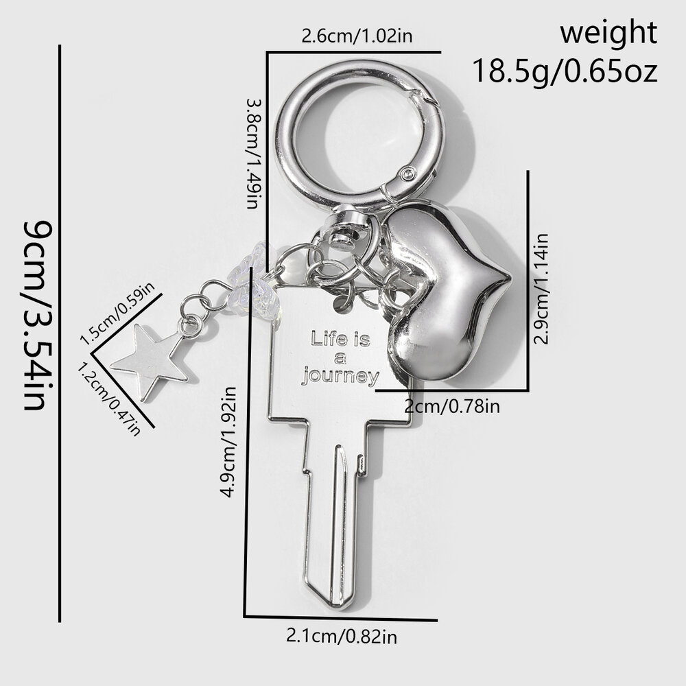 1 Piece Sweet Key Alloy Bag Charm h5Picture2