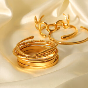 Bracelets pour femmes Simple Series Daily, forme irrégulière, en acier inoxydable, étanches h5 Image6