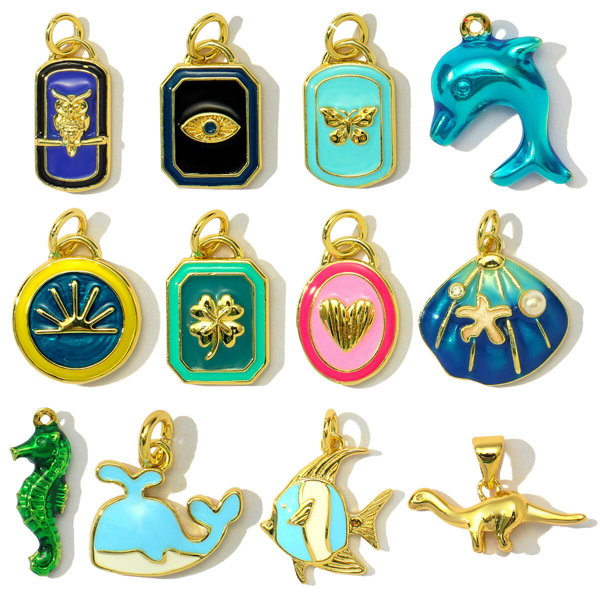 1 Piece Vacation Turtle Stainless Steel Waterproof Gold Color Women's Pendants Picture5