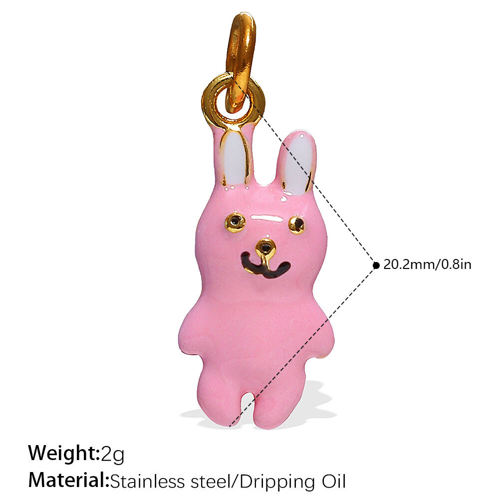 Pendentif goutte d'huile rose PJ635PKG Image6
