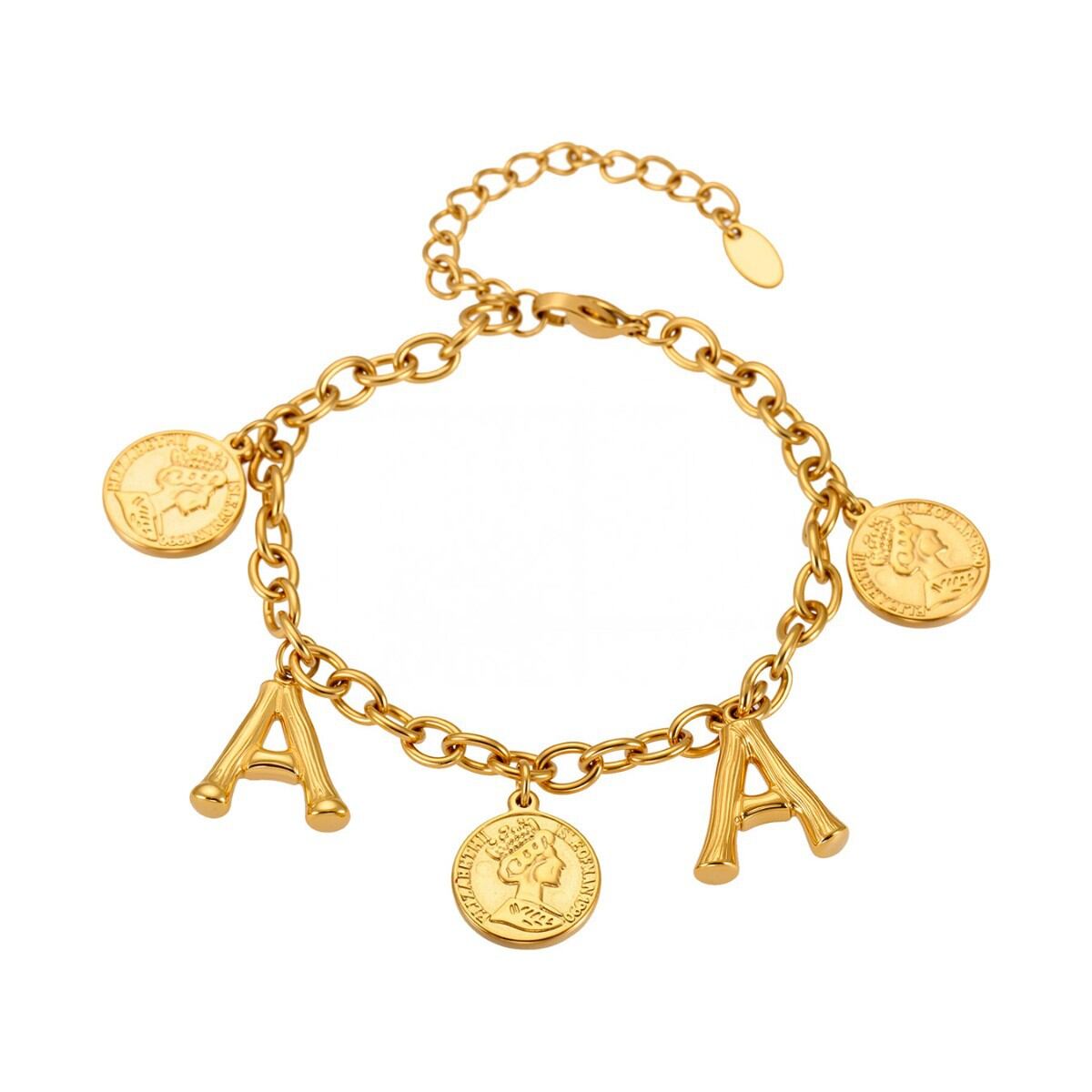 RE002-A Bracciale fai da te in oro 16+5cm 