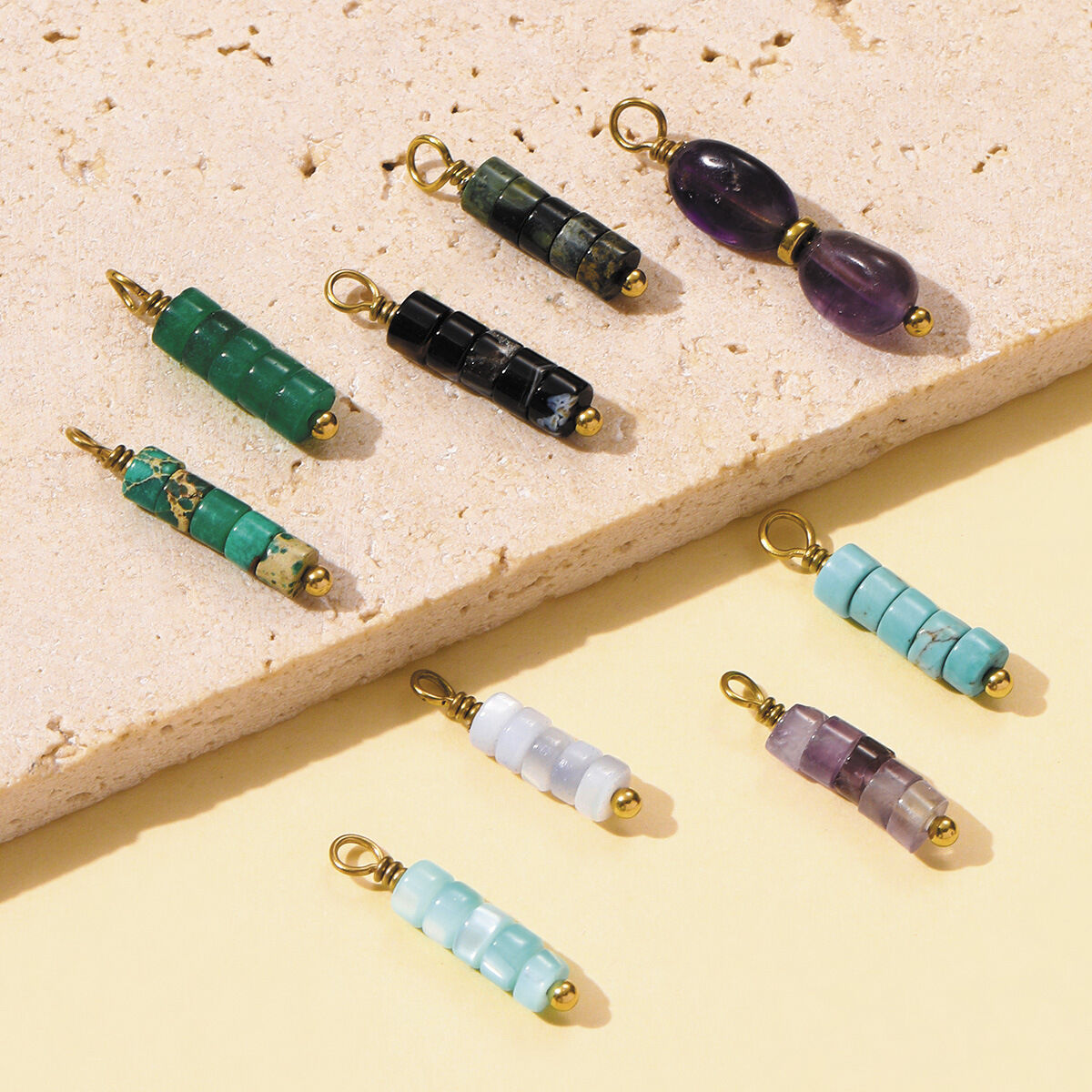 1 Piece Natural Stones Beads Women's Pendants Picture5