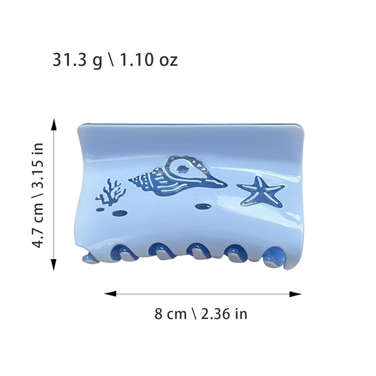 1 Piece Dolphin Acrylic Women's Hair Claws h5 Picture7