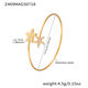 Z469-Goldenes Doppel-Seestern-Zirkon-Armband