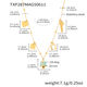 Txp287-Golden Light Green Bell Enamel Necklace 41+5Cm Picture6