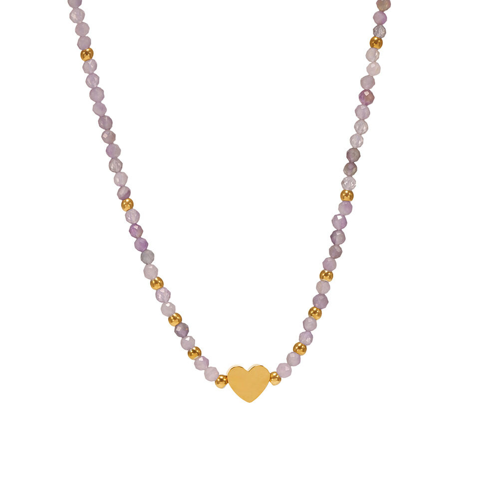 1 pezzo di splendide perle in acciaio inossidabile, impermeabili, color oro, collane di perline da donna h5 