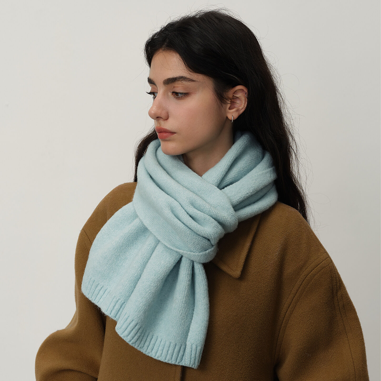 1 Piece Casual Solid Color Polyester Women's Winter Scarves