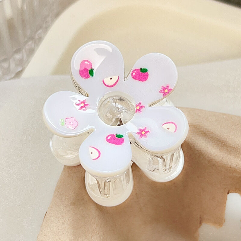 1 Piece Romantic Series Sweet Flower Plastic Women's Hair Claws
