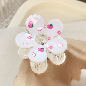 1 Piece Romantic Series Sweet Flower Plastic Women's Hair Claws h5