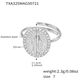 Txa325-Steel 5A Zirconia Ring-Size 7 Picture4