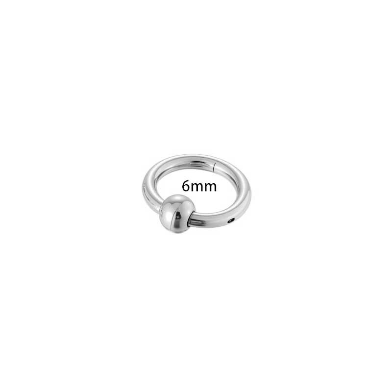 1 pezzo semplice cerchio in acciaio inossidabile impermeabile color oro orecchino piercing h5 Immagine2