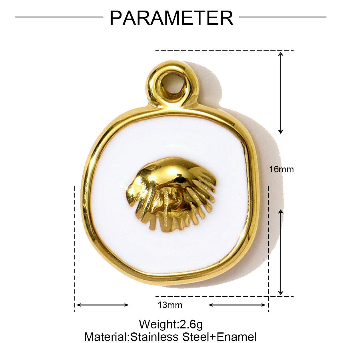 1 Piece Vacation Starfish Stainless Steel Waterproof Women's Pendants Picture2