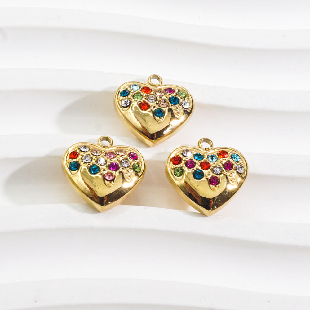 1 Piece Luxurious Classic Heart Stainless Steel Waterproof Women's Pendants Picture2