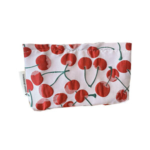 1 Parça Simple Series Sevimli Kiraz Polyester Kadın Makyaj Çantası h5