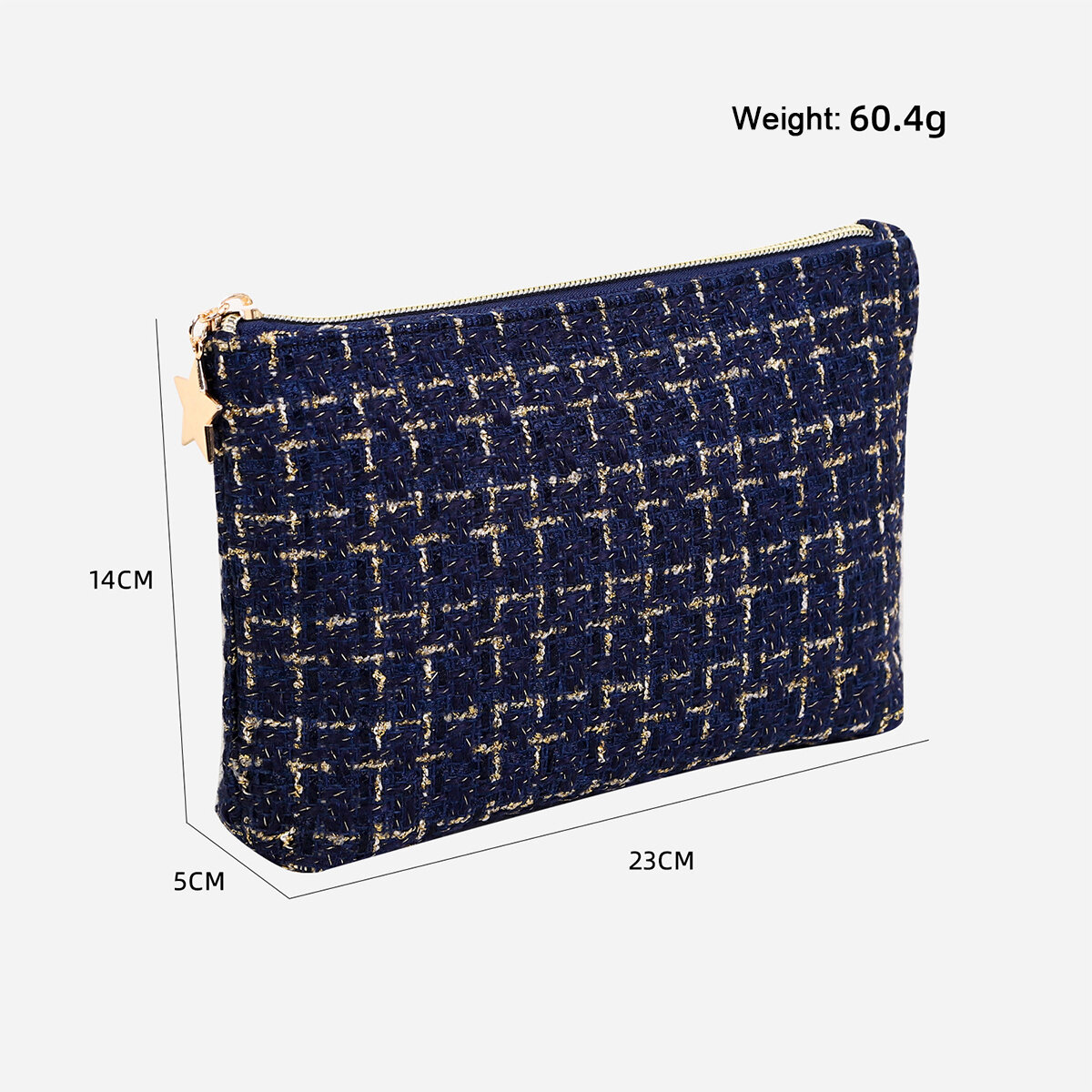 1 Piece Retro Plaid Women's Makeup Bag h5 